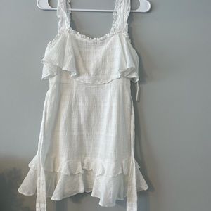 White Ruffled Dress